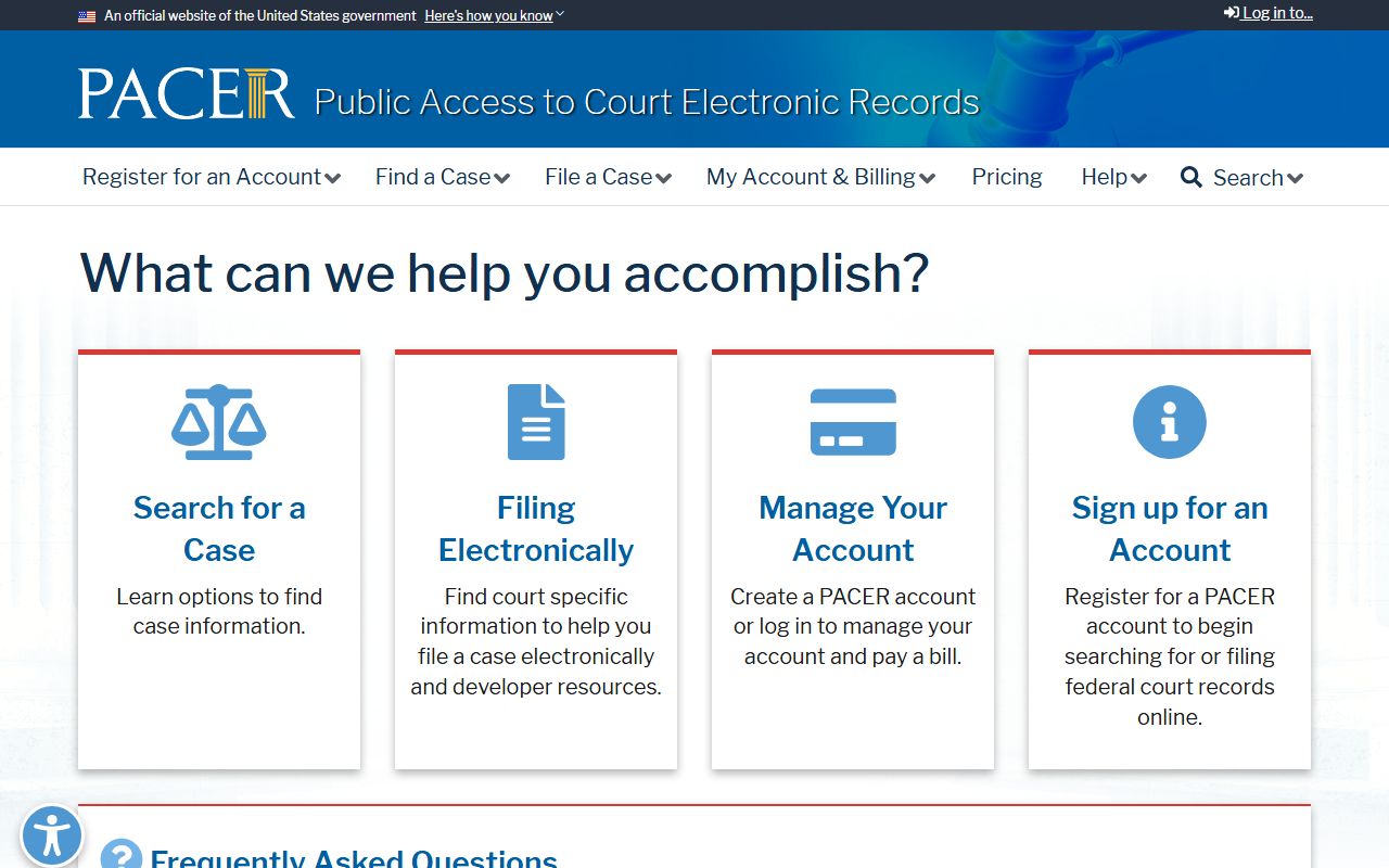 Knox County court records PACER federal docket system