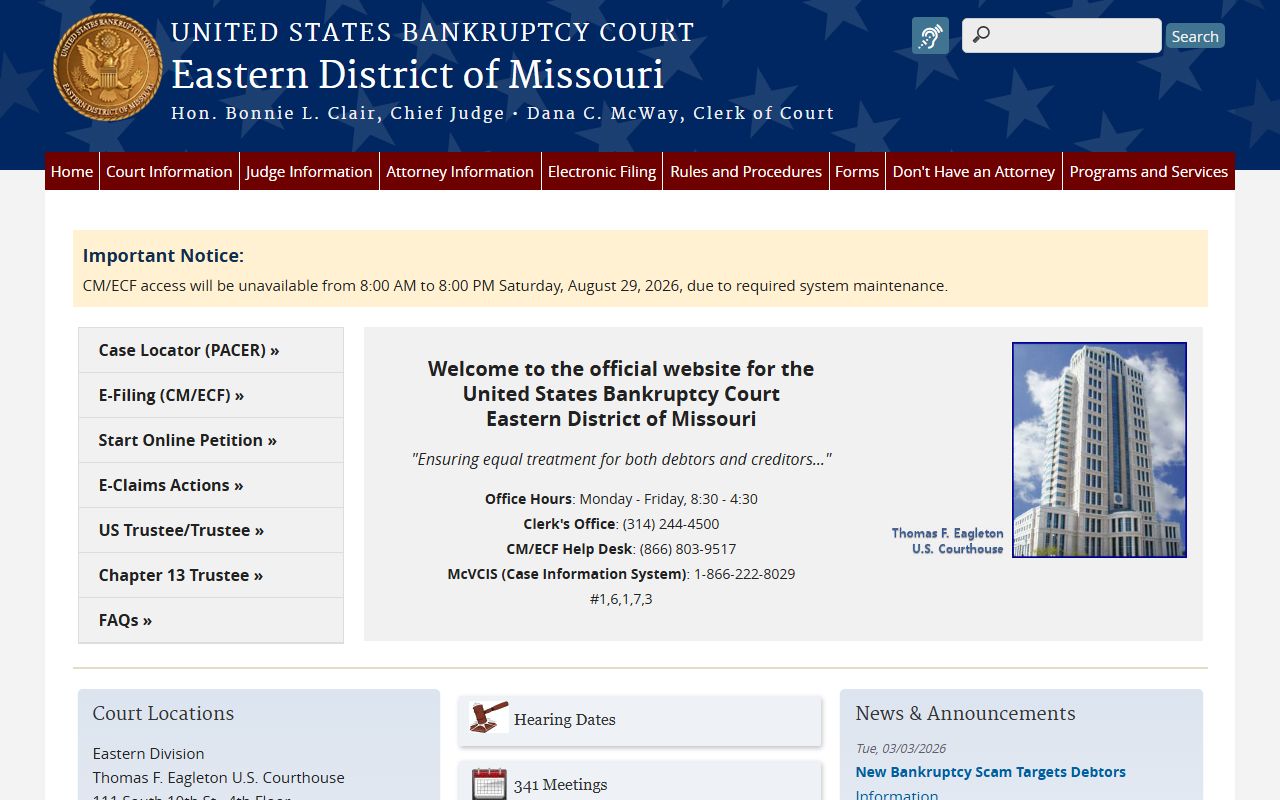 Knox County Circuit Court records bankruptcy court distinction