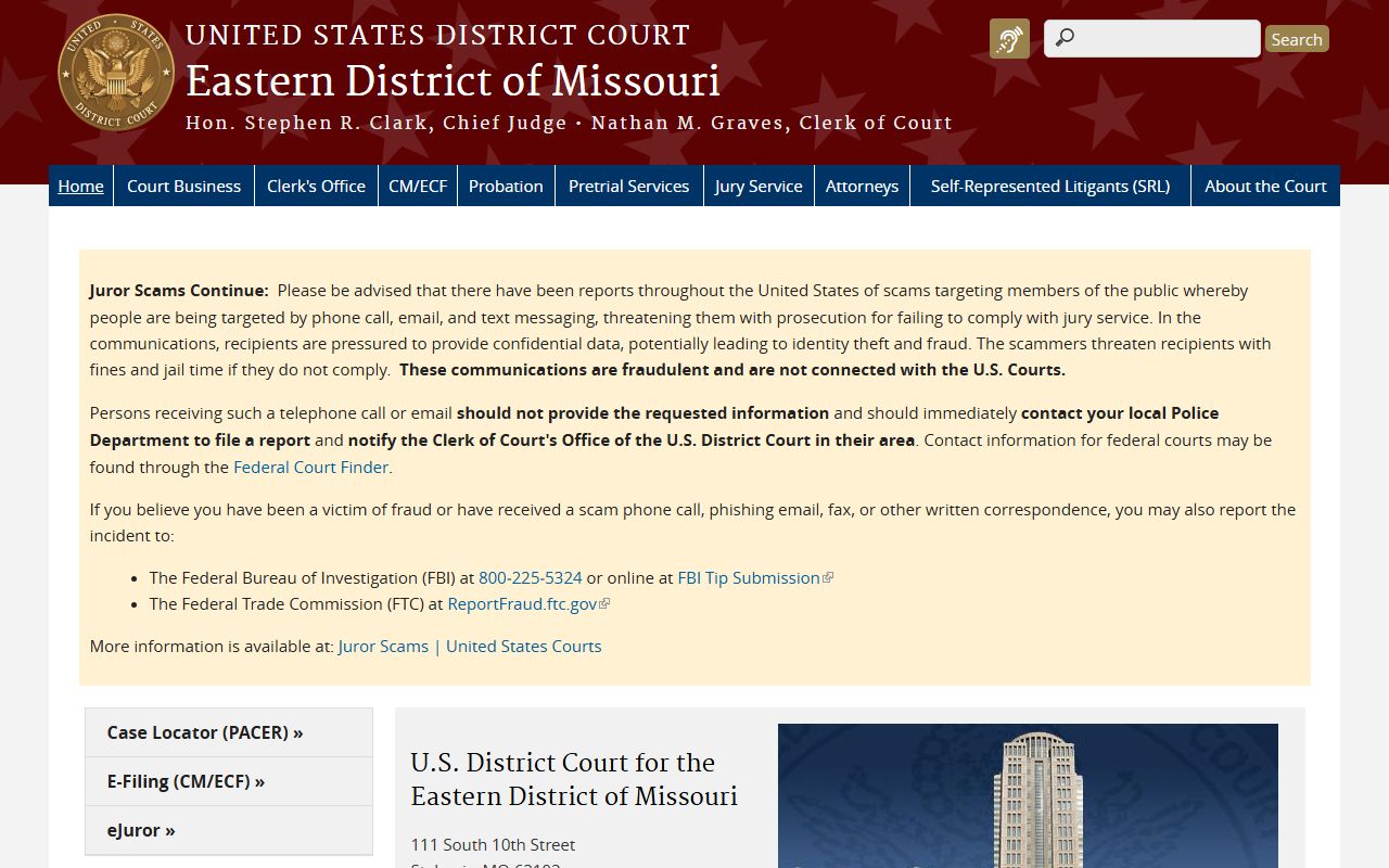 Knox County federal court record distinction from Circuit Court