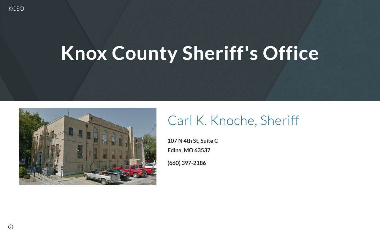 Knox County inmate and sheriff records source