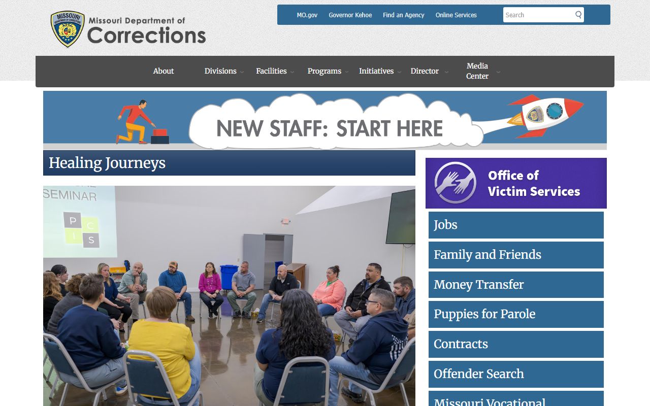 Knox County inmate search Missouri Department of Corrections homepage