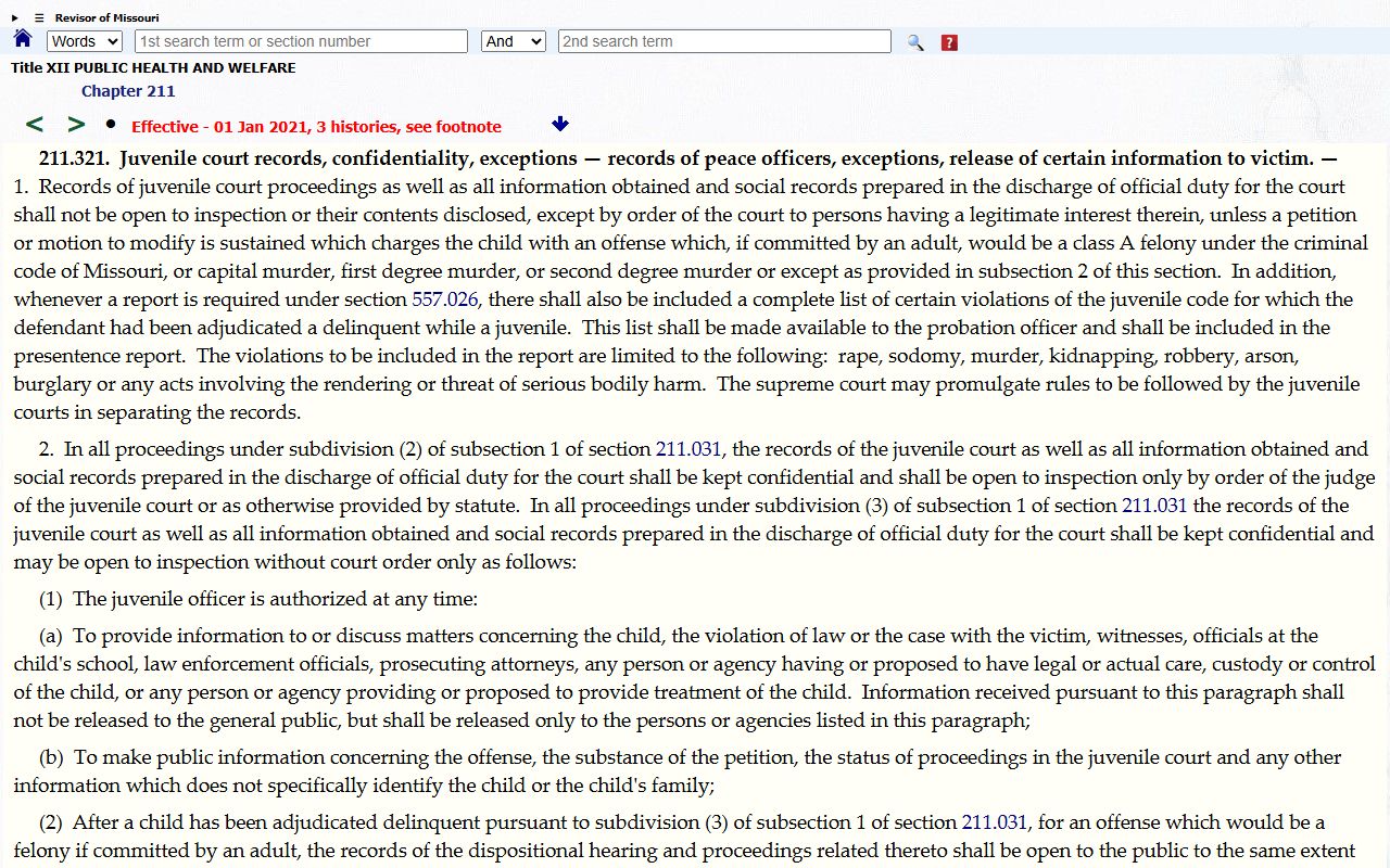 Knox County probate records juvenile court confidentiality statute