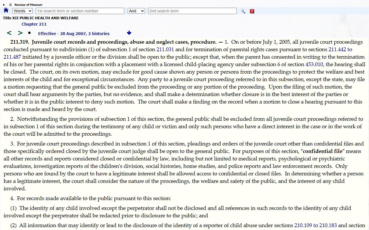 Knox County probate records juvenile abuse and neglect access statute